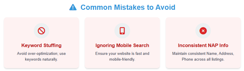 common mistakes in geo targeted keyword research