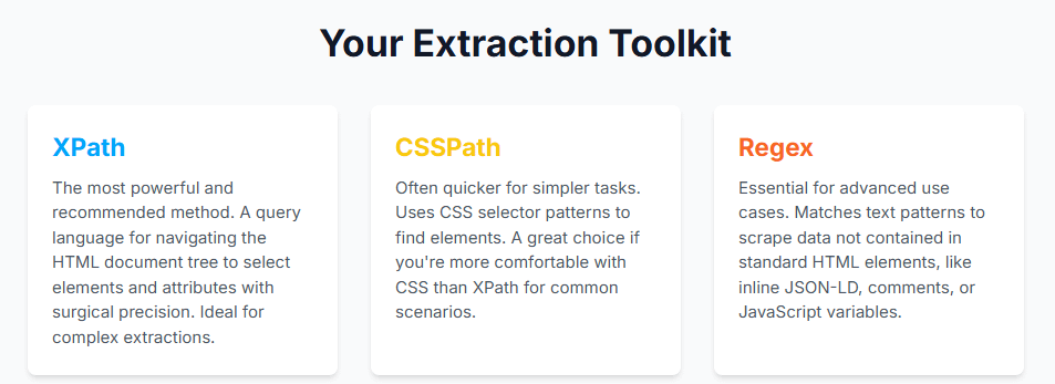 the extraction toolkit for seo