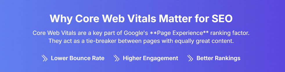 Why Core web vitals for seo