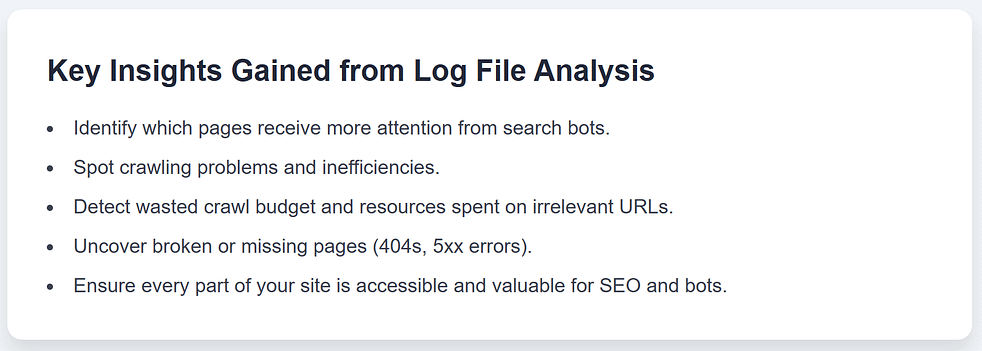 Key Insights from SEO Log Files