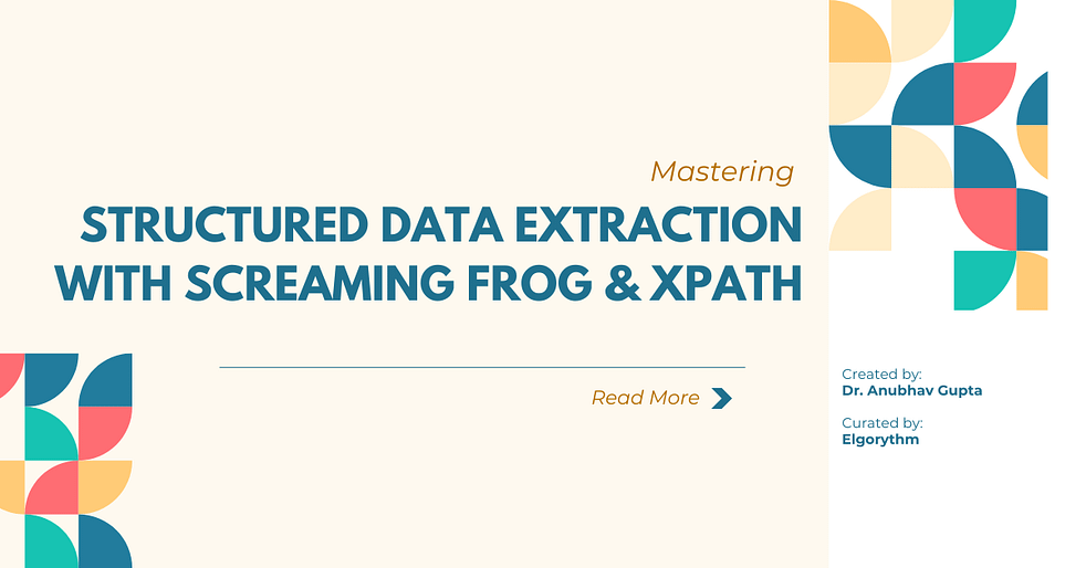 Data extraction using screaming from and xpath