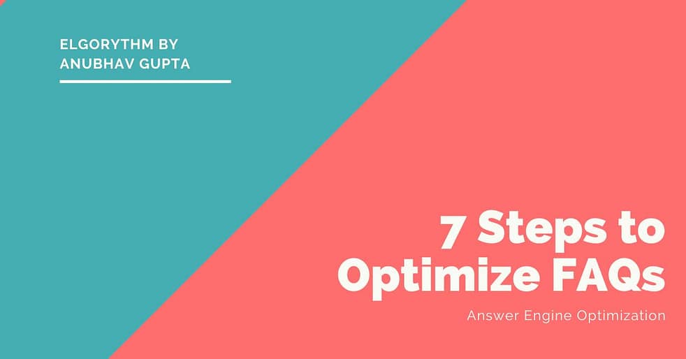 Optimization of FAQs
