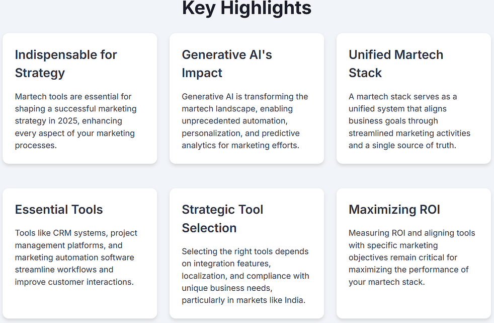 martech 5 - Elgorythm key highlights of martech
