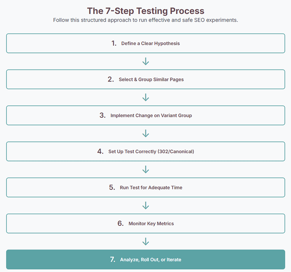 7 step a/b/ testing process